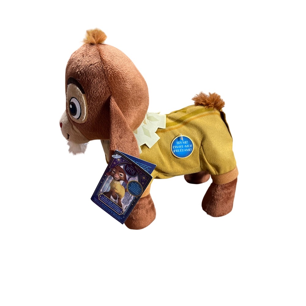 Disney Wish Walk n Talk Valentino Plush Goat Toy Just Play Talking Animated New